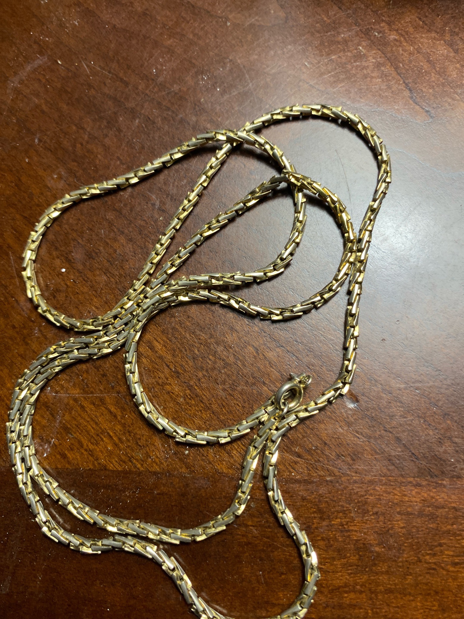 Submitted photo of Gold-toned link chain necklace