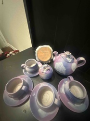 Hand-Painted Ceramic Tea Set
