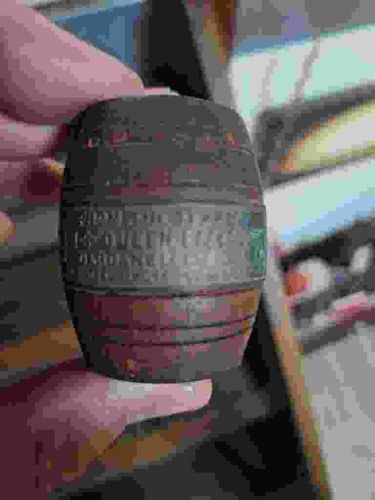 HMS Queen Elizabeth WWI Dardanelles Commemorative Teak Barrel