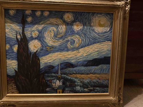 The Starry Night Reproduction (Framed)