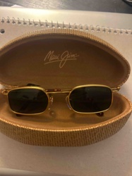 Maui Jim Rectangular Sunglasses with Woven Case