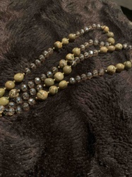 Multi-Strand Beaded Necklace with Stone and Faceted Beads