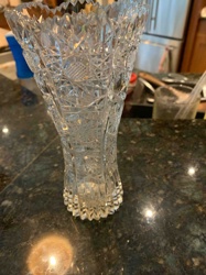 Cut Crystal Vase