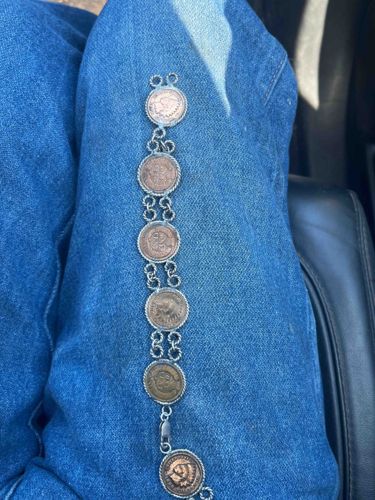 Indian Head Penny Link Bracelet