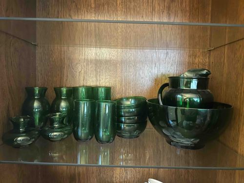 Emerald Green Depression Glass Collection