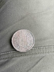 British Half Crown Coin, 1956