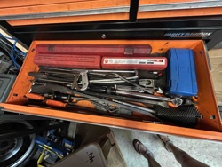 Harley-Davidson Branded Tool Chest Drawer with Assorted Hand Tools