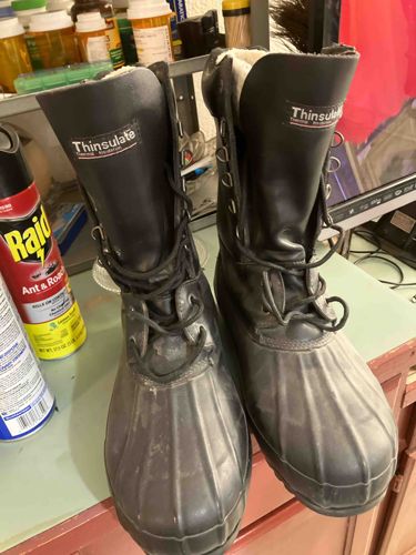 Men's Black Thinsulate Insulated Winter/Snow Boots