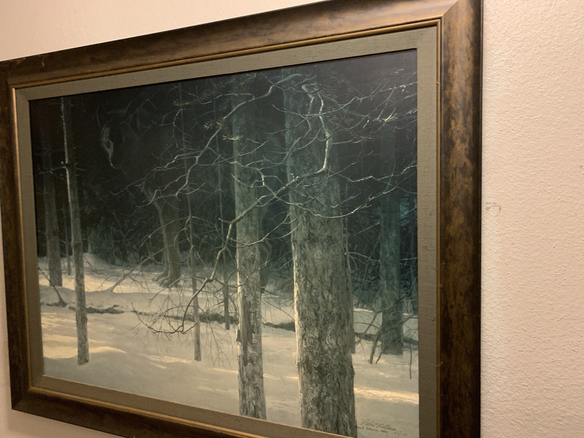 Submitted photo of Oil landscape signed 'Robert Bateman'