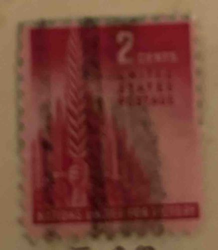 United States 2 Cents Postage Stamp (Statue of Liberty)