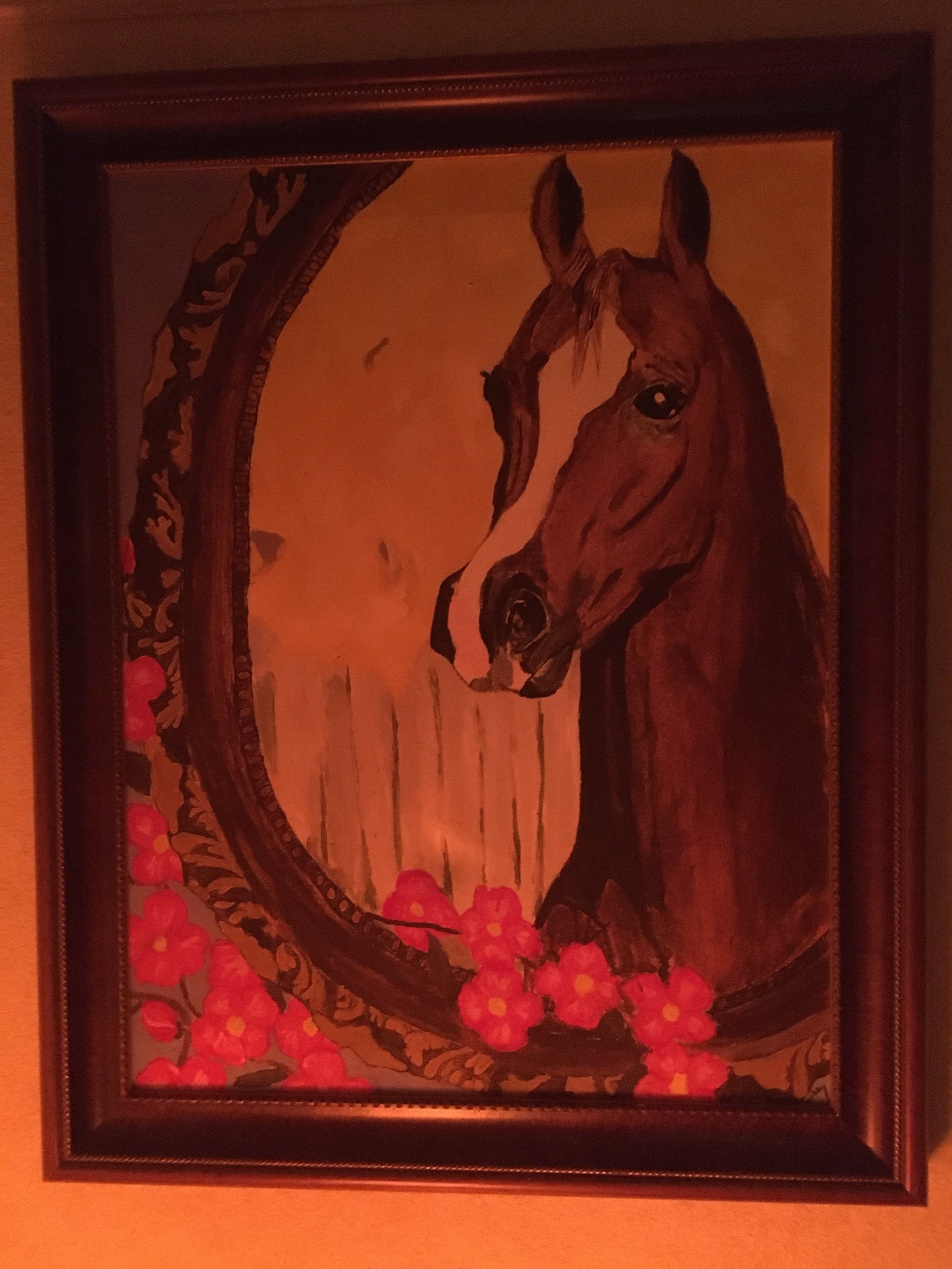 Submitted photo of Acrylic Painting of an Arabian Horse