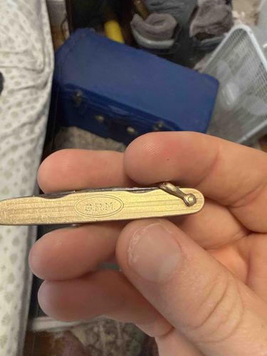 George Richards Minots Personalized 14k Gold Pocket Knife Watch Fob