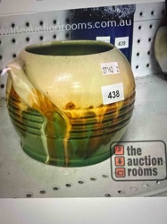 Slip-Decorated Earthenware Vase/Pot