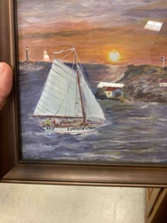 Framed Maritime Painting by R.B. Thomsen, 'Cynthia Pam'