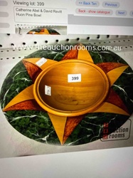 Catherine Abel & David Revitt Huon Pine Bowl on Inlaid Base