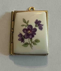 Vintage Floral Enamel Locket