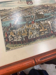 Framed 'Lutetia 1609' Cityscape Print (Paris)
