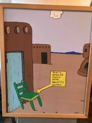Highly Advanced Pueblo Home Security System (Cartoon Painting)