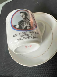 King Edward VIII Coronation Commemorative Teacup and Saucer