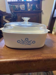 CorningWare Cornflower Blue Casserole Dish, 4 Quart