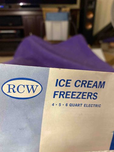 RCW Ice Cream Freezer Manual/Packaging