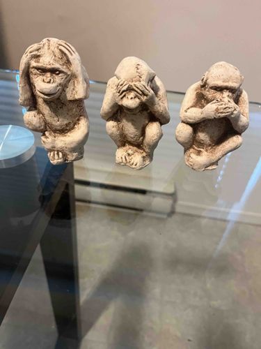 Three Wise Monkeys Figurines ('See No Evil, Hear No Evil, Speak No Evil')