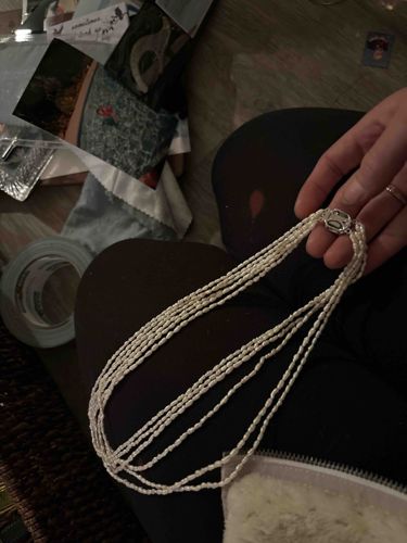 Multi-Strand Baroque Pearl Necklace with Ornate Clasp