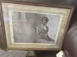 Framed Print of Seated Woman