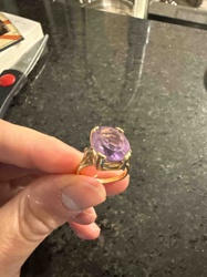 Amethyst and Gold Cocktail Ring