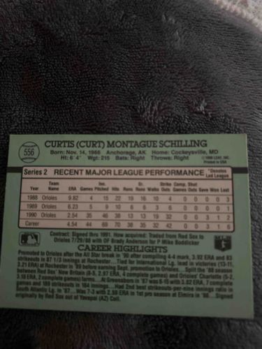 Curt Schilling Baseball Card