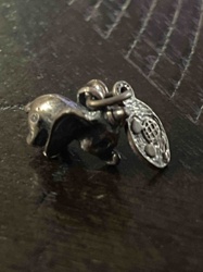 Animal Figure with Tennis Racket Charm