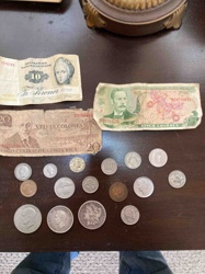 Assorted World Banknotes and Coins Collection