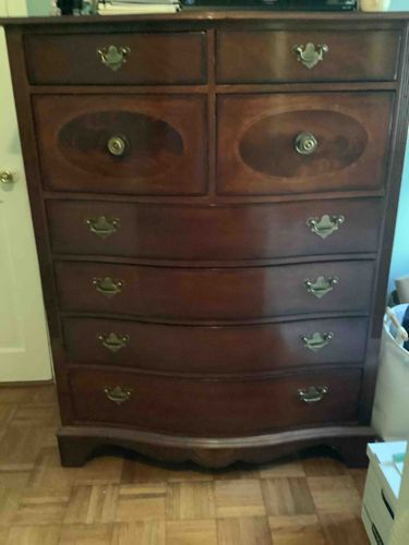 Traditional Style Lingerie Chest / Highboy Dresser