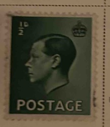 King George VI 1/2d Postage Stamp