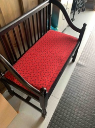 Upholstered Wooden Settee / Hall Bench