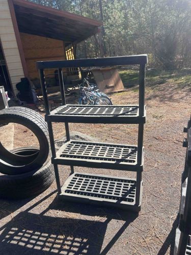 Plastic Utility Storage Shelf Unit