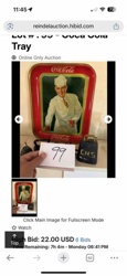 Vintage Coca-Cola Waiter Serving Tray
