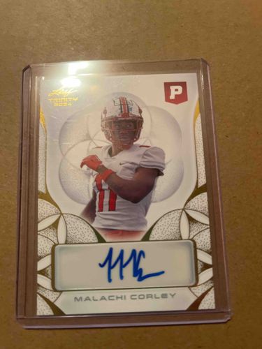 2024 Leaf Trinity Malachi Corley Autograph Card