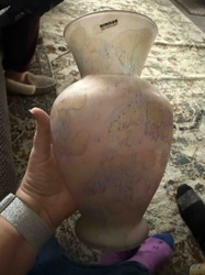 Kimkon Iridescent Frosted Glass Vase