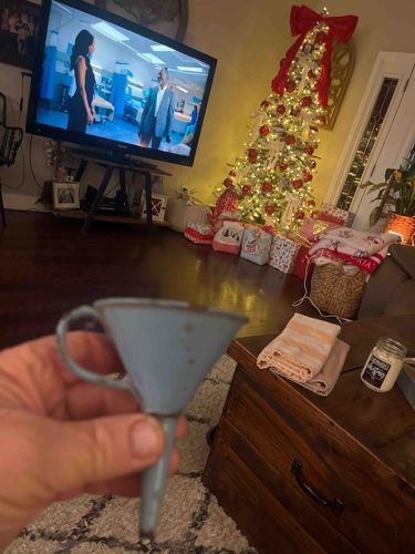 Vintage Small Enamel Funnel