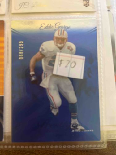 1996 Flair Showcase Eddie George Rookie Card