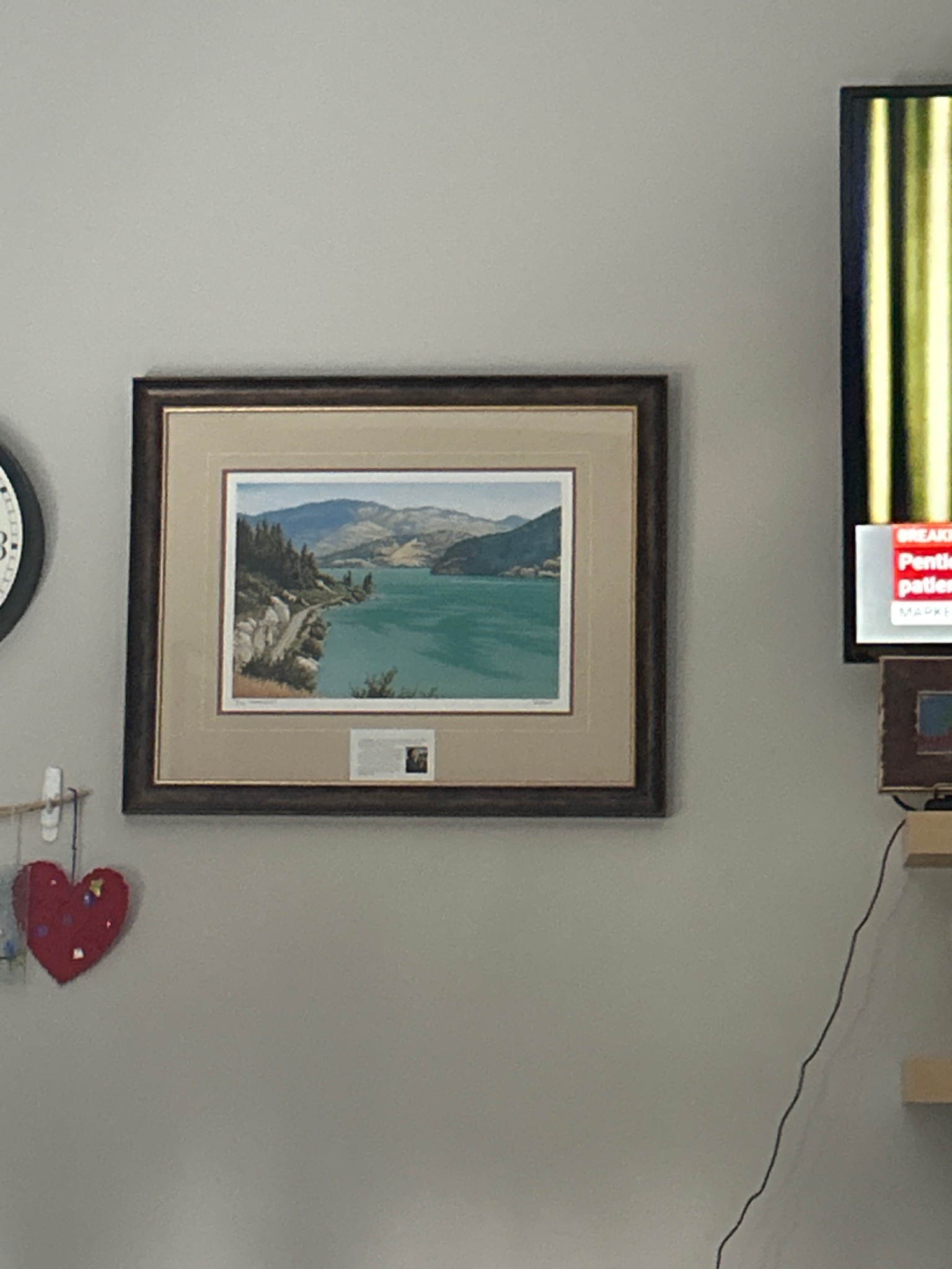Submitted photo of Framed landscape print