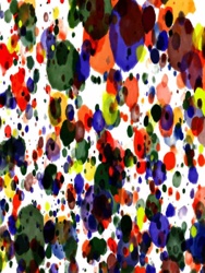 Abstract Paint Splatter Art