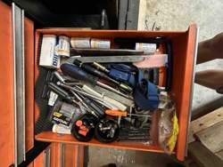 Orange Tool Chest Drawer with Assorted Contents