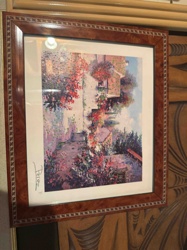 Framed Impressionistic Landscape Print by Perez