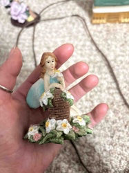 Fairy Figurine with Flower Basket