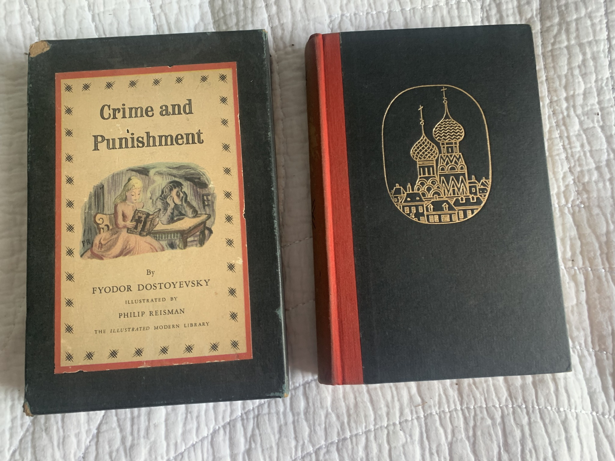 Submitted photo of Crime and Punishment by Fyodor Dostoyevsky, Illustrated Modern Library edition