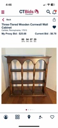 Three-Tiered Wooden Cornwall Wall Cabinet