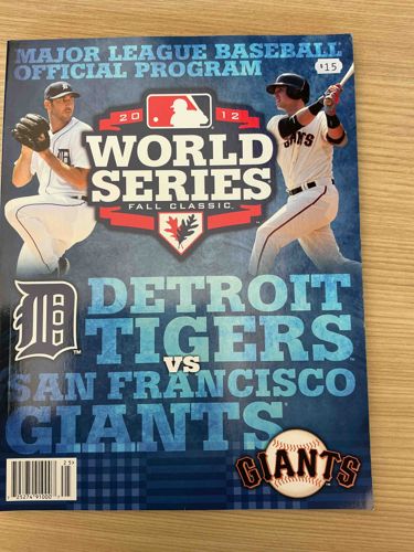 2012 World Series Official Program: Detroit Tigers vs. San Francisco Giants
