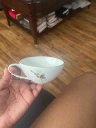 Decorated Porcelain Teacup